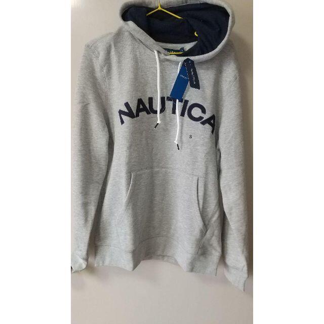 NAUTICA(ノーティカ)のNautica　ノーティカ　ノーチカ グレー　パーカー　Sサイズ メンズのトップス(パーカー)の商品写真