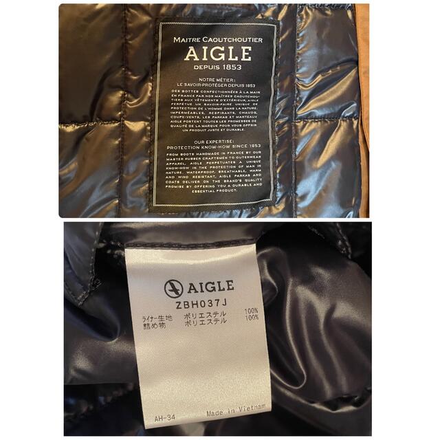 AIGLE(エーグル)のAIGLE エーグル 中綿ライナー付 MTD透湿防水ステンカラーコート XL メンズのジャケット/アウター(ステンカラーコート)の商品写真