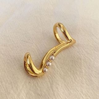 イエナ(IENA)のPearl double volume gold earcuff No.514(イヤーカフ)