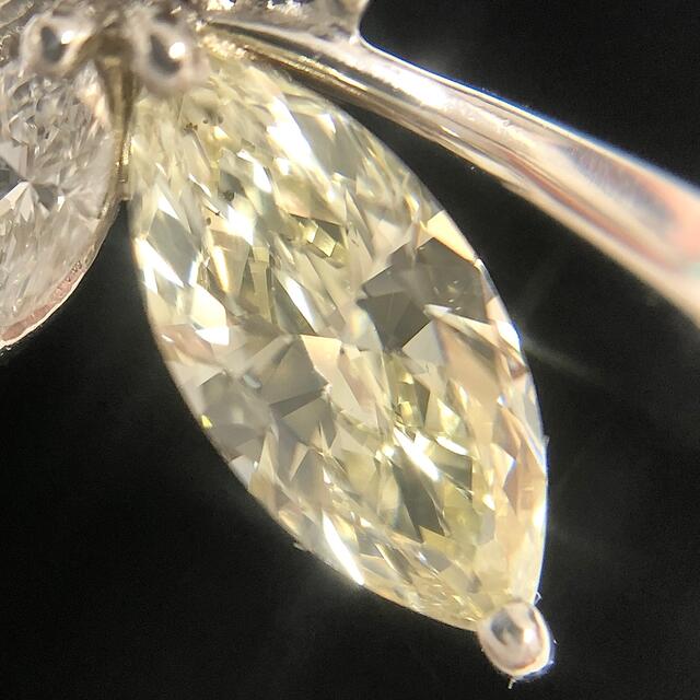 最高級 ダイヤ リング 指輪の通販 by クローバージュエリー♣︎フォロワー割引中‼︎｜ラクマ ダイヤモンド 0.745ct Pt900 マーキス 通販得価