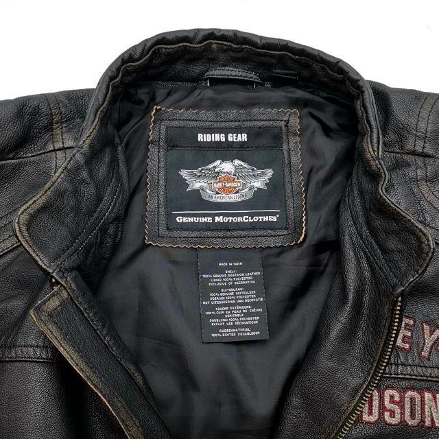 Harley Davidson(ハーレーダビッドソン)の美品 ハーレーダビッドソン レザージャケット XL 01-21103186 メンズのジャケット/アウター(レザージャケット)の商品写真