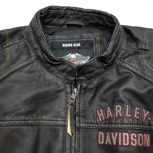 Harley Davidson(ハーレーダビッドソン)の美品 ハーレーダビッドソン レザージャケット XL 01-21103186 メンズのジャケット/アウター(レザージャケット)の商品写真