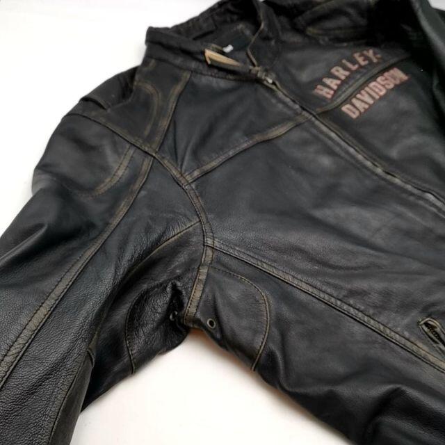 Harley Davidson(ハーレーダビッドソン)の美品 ハーレーダビッドソン レザージャケット XL 01-21103186 メンズのジャケット/アウター(レザージャケット)の商品写真