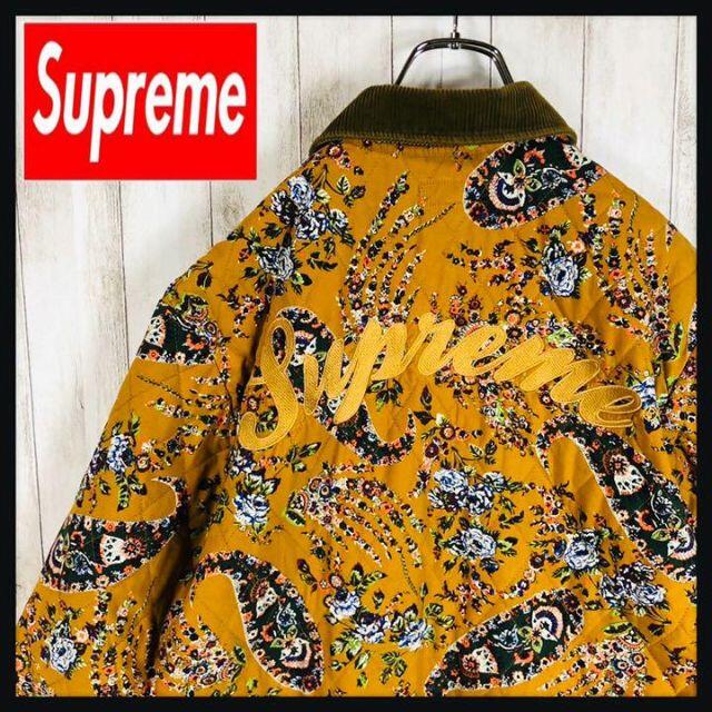 【超希少デザイン】Supreme 総柄アーチロゴ 幾何学 キルティングジャケット