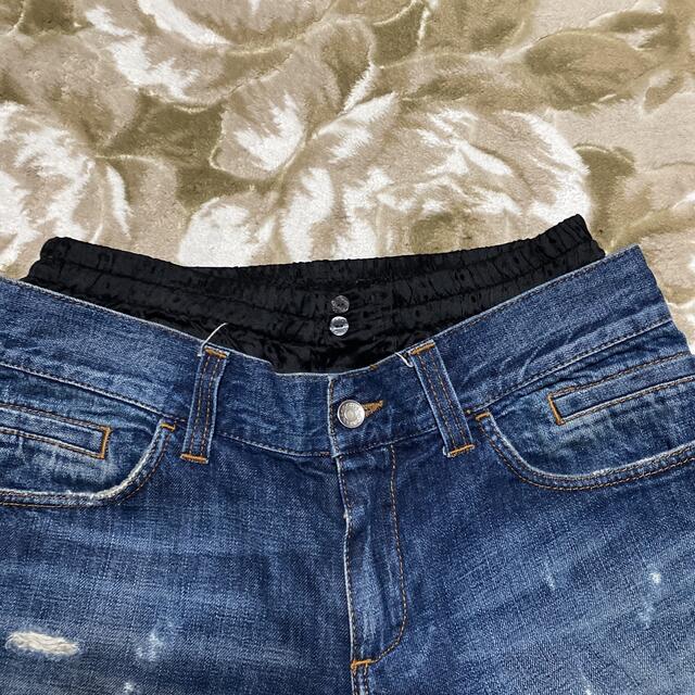 DOLCE&GABBANA ドルガバ　ダメージ加工　デニム　パンツ　DENIM