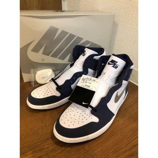 ナイキ(NIKE)の新品 エアジョーダン1 HIGH OG CO JP ミッドナイトネイビー(スニーカー)