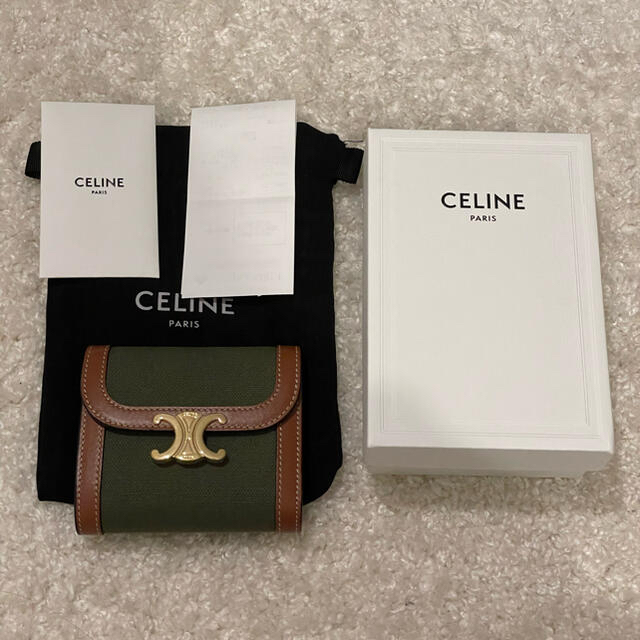 celine(セリーヌ)のCELINE セリーヌ スモール トリオンフウォレット レディースのファッション小物(財布)の商品写真