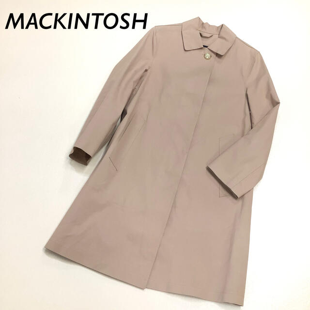 MACKINTOSH スコットランド製 ステンカラーコート ピンク ベージュ ...