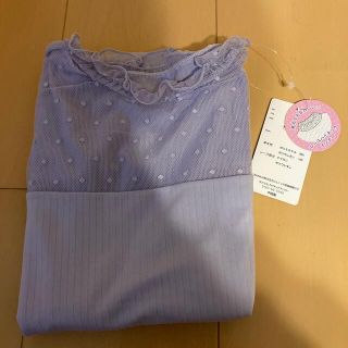 ジェニィ(JENNI)のjenni  レースハイネックインナー　ラベンダー　新品　タグ付き(Tシャツ/カットソー)