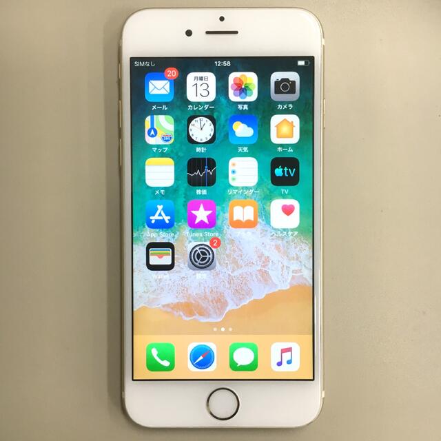 iPhone 6 16GB 完動品 バッテリー良好 au ゴールド