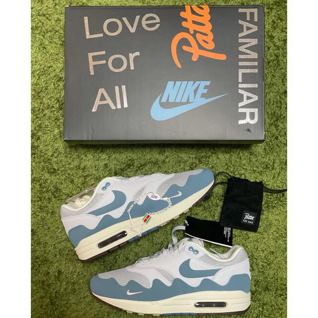 Patta × Nike Air Max 1 Noise Aqua 27.5cm