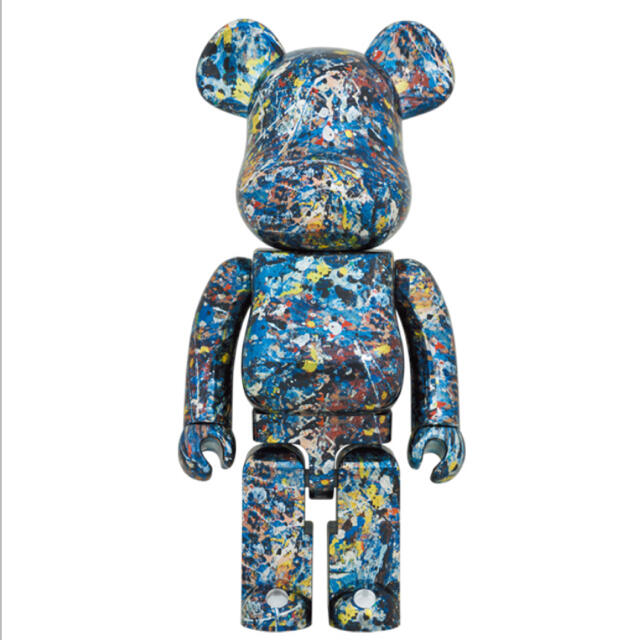 BE@RBRICK Jackson Pollock CHROME 1000％