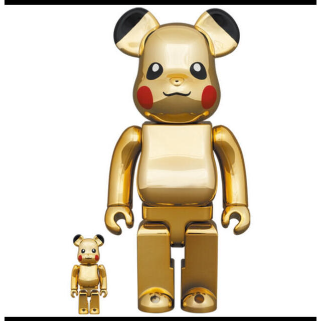 BE@RBRICK ピカチュウ GOLD CHROME 400 100 送料込み