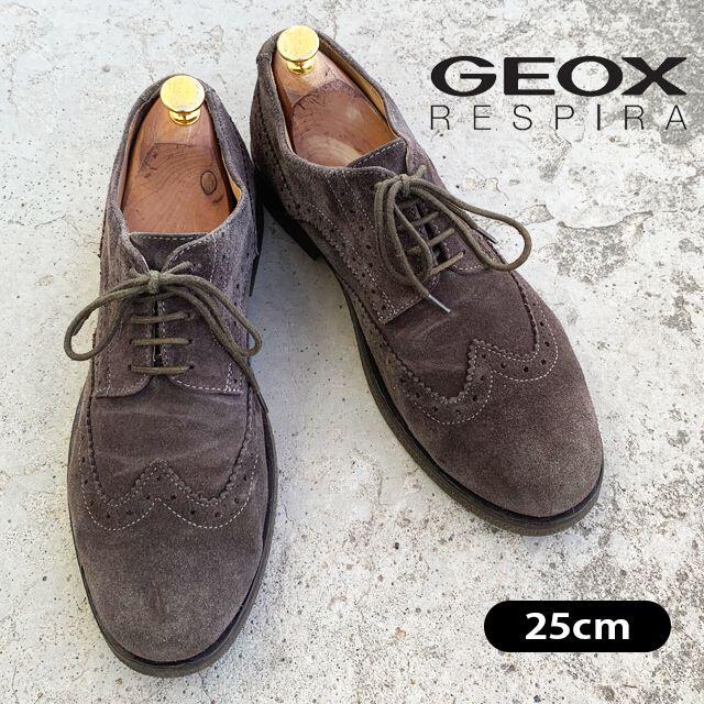 【 GEOX 】ジェオックス　25cm スウェード　革靴　レザー　スウェード