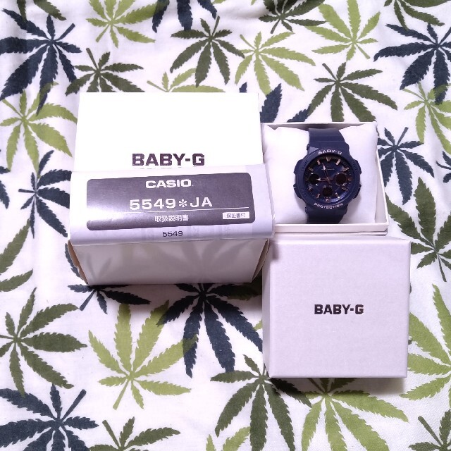電波ソーラー　腕時計　CASIO Baby-G bga-2510　ネイビー