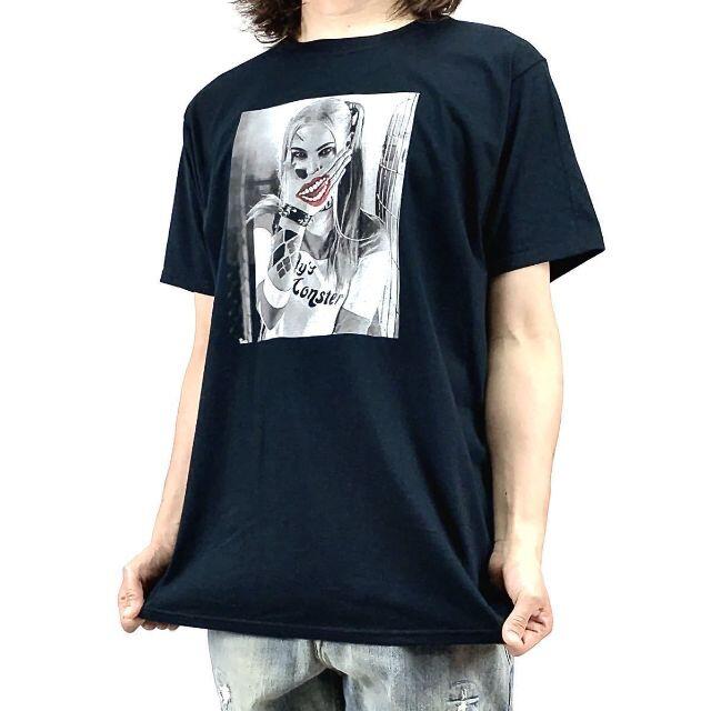 【プリント Tシャツ】新品 ハーレイクイン ブラック スケーター ファッション