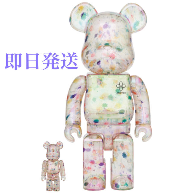 MEDICOM TOY(メディコムトイ)の【新品未開封】BE@RBRICK ANEVER 100% & 400% ハンドメイドのおもちゃ(フィギュア)の商品写真