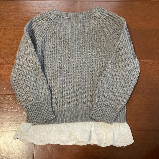 西松屋(ニシマツヤ)の西松屋　ニットセーター　95サイズ キッズ/ベビー/マタニティのキッズ服女の子用(90cm~)(ニット)の商品写真