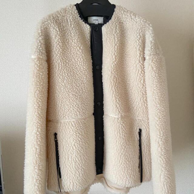 未使用HYKE(ハイク) FAUX SHEARLING JACKET サイズ1