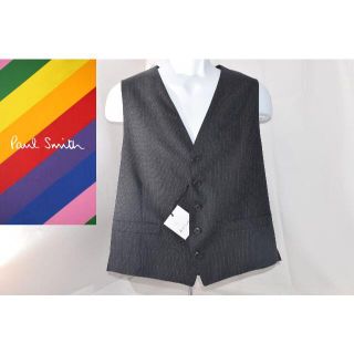 ポールスミス(Paul Smith)の新品☆Paul Smith ストライプドット ベスト☆ブラウン☆L2サイズ(ベスト)