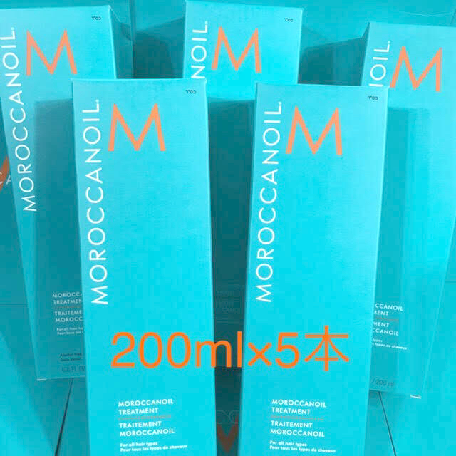 Moroccan oil(モロッカンオイル)の200ml×5本 モロッカン オイル トリートメント 新品 正規品 ラクマパック コスメ/美容のヘアケア/スタイリング(トリートメント)の商品写真