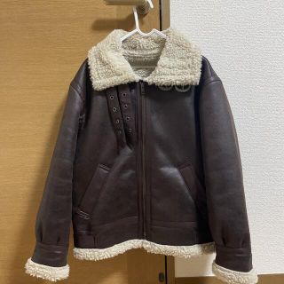 アングリッド(Ungrid)の【Ungrid新品】フェイクムートンボアブルゾン ブラウン(ブルゾン)