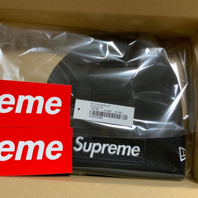 Supreme New Era® Box Logo Beanie 黒 black