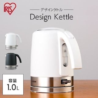 アイリスオーヤマ(アイリスオーヤマ)の年内価格 アイリスオーヤマ 電気ケトル １L ホワイト(電気ケトル)