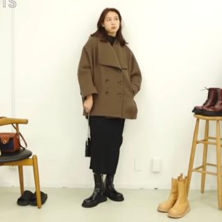 マウジー(moussy)のBIG COLLAR PONCHO コート(ポンチョ)