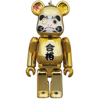 メディコムトイ(MEDICOM TOY)の【未開封】BE@RBRICK 達磨 合格 金メッキ 100％(その他)