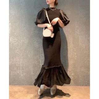 アウター ジャケット 真衣専用 パフスリーブミックスリブニット アウター ジャケット 真衣専用 パフスリーブミックスリブニット