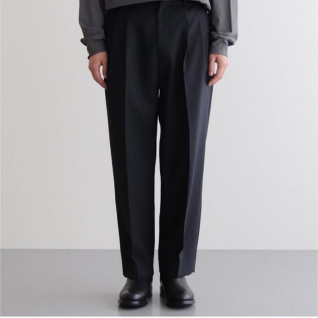 stein EX WIDE TAPERED TROUSERS CASHMERE-