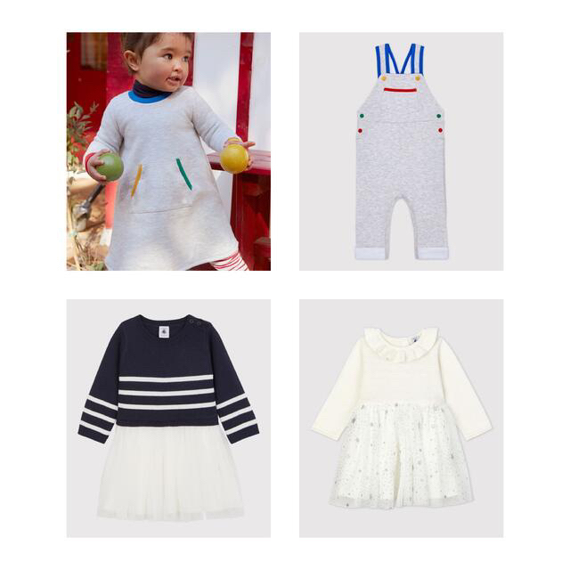 PETIT BATEAU(プチバトー)の①すず様専用 キッズ/ベビー/マタニティのベビー服(~85cm)(ワンピース)の商品写真