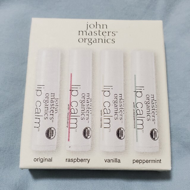 John Masters Organics(ジョンマスターオーガニック)のベストコスメ受賞！ジョンマスターオーガニックのリップカーム4種セット！ コスメ/美容のスキンケア/基礎化粧品(リップケア/リップクリーム)の商品写真