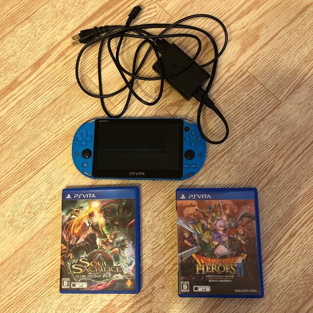 携帯用ゲーム機本体PSVITA♡アクアブルー