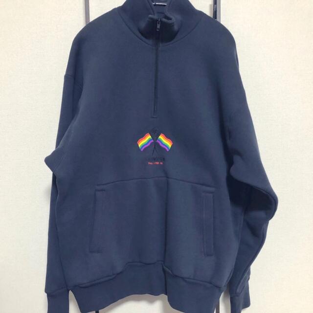 BALENCIAGA Rainbowflag 18aw ハーフジップ スウェット 今ならほぼ即納