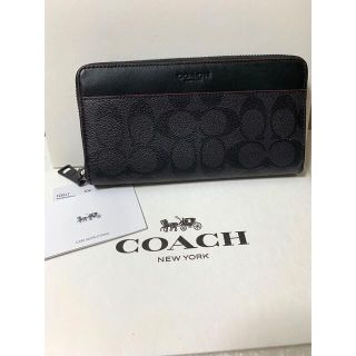 コーチ(COACH)の新品未使用　コーチ　COACH 長財布　レザー　ブラック(長財布)