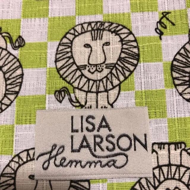 Lisa Larson(リサラーソン)のリサラーソン サザンクロス生地 ライオン グリーン ハンドメイドの素材/材料(生地/糸)の商品写真