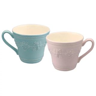 ウェッジウッド(WEDGWOOD)の【新品・未使用】ウエッジウッド ペアマグカップ ピンク&ブルー(グラス/カップ)