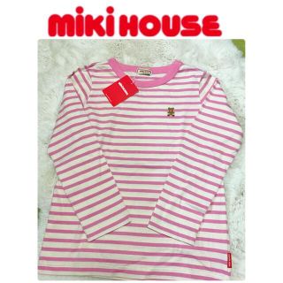 ミキハウス(mikihouse)のミキハウス　ロンT ボーダー　派手(Tシャツ/カットソー)