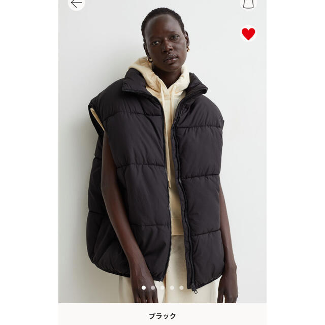 H&M(エイチアンドエム)のH&M パッデッドベスト　ダウンベスト メンズのジャケット/アウター(ダウンジャケット)の商品写真