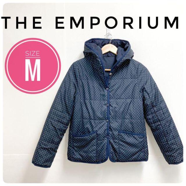 THE EMPORIUM(ジエンポリアム)の【可愛い♪♪】THE EMPORIUM フード付きジャンパー　水玉　リバーシブル レディースのジャケット/アウター(ブルゾン)の商品写真