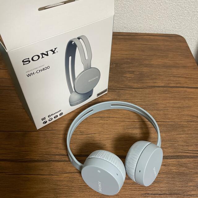 SONY(ソニー)のSONY ワイヤレスヘッドホン WH-CH400 スマホ/家電/カメラのオーディオ機器(ヘッドフォン/イヤフォン)の商品写真