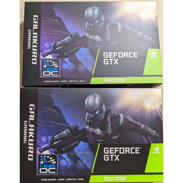 新品 2台セット 玄人志向 GeForce GTX 1660 SUPER 6GB