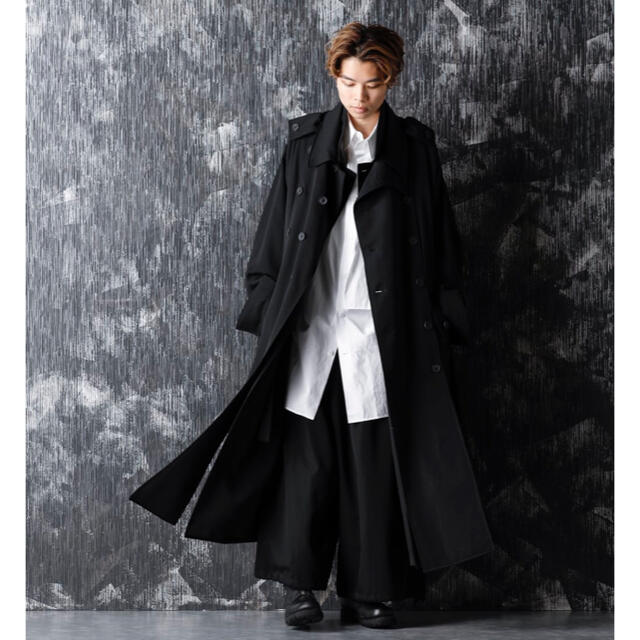 yohji yamamoto 2020AW フードコート ウールギャバジン