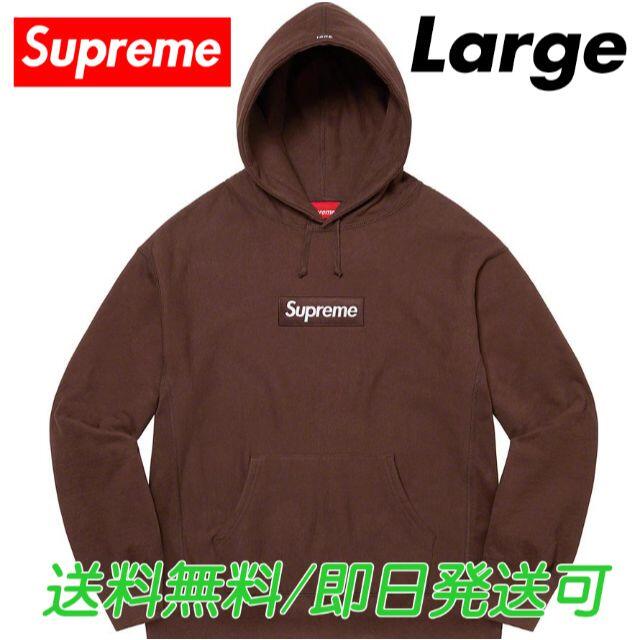 Box Logo Hooded Sweatshirt 茶 L