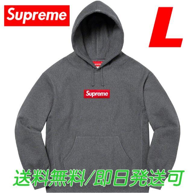 Box Logo Hooded Sweatshirt Charcoal Lboxlogo