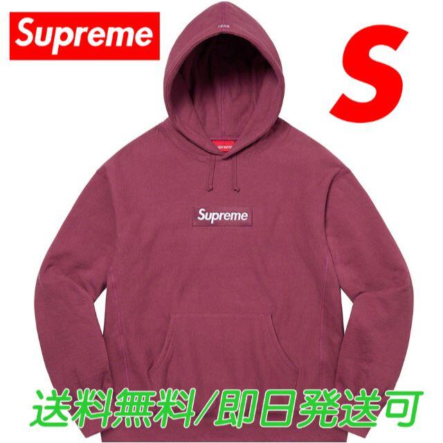 パーカーSupreme box logo hooded パーカー PLUM