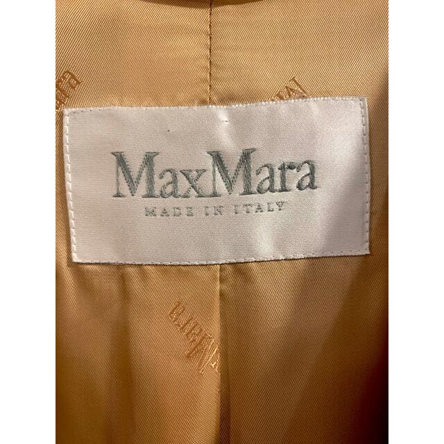 Max Mara(マックスマーラ)の美品❣️ マックスマーラ 白タグ ウール カシミヤ 大襟 コート レディースのジャケット/アウター(ロングコート)の商品写真