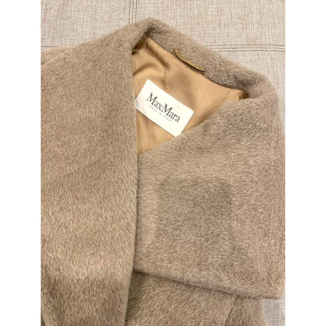 Max Mara(マックスマーラ)のcocoさまご専用　美品❣️マックスマーラ 白タグ アルパカ ウール 大襟 レディースのジャケット/アウター(ロングコート)の商品写真